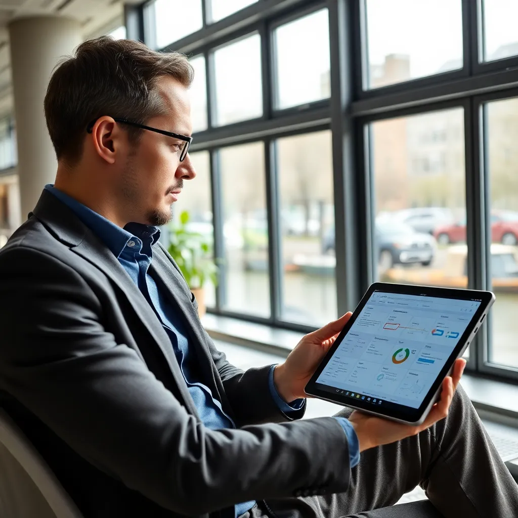 Modern Nederlands technologiebedrijf kantoor met open werkruimte